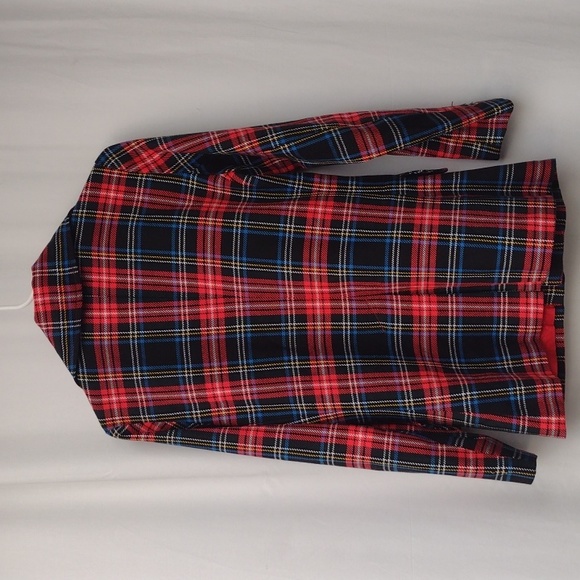 70s Murr's of California Red Plaid Jacket Vintage Size 12 - Picture 2 of 10